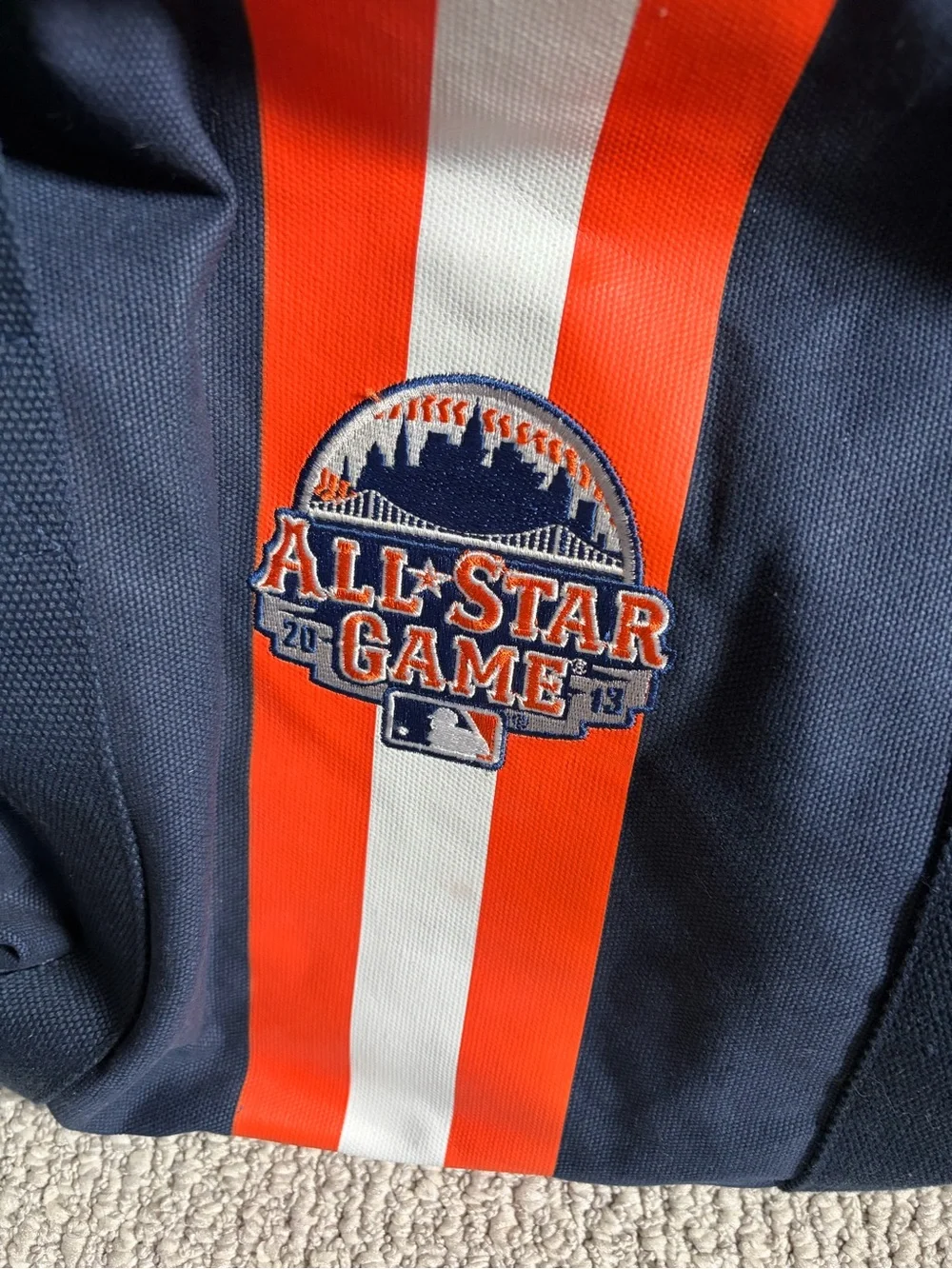 2013 MLB New York mets baseball All Star Game full zip canvas carry all bag
